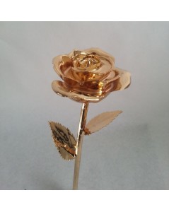Rose naturelle dorée à l'or fin 24k