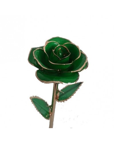 Rose verte 24k